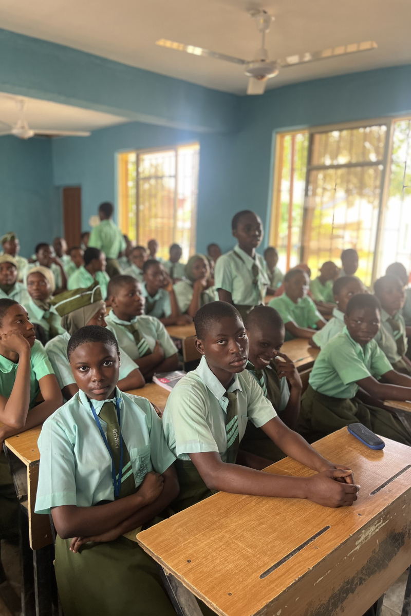 Girls in an identity workshop session